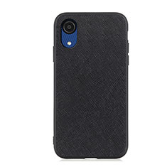 Soft Luxury Leather Snap On Case Cover B03H for Samsung Galaxy A03 Core Black