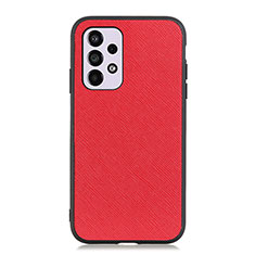 Soft Luxury Leather Snap On Case Cover B03H for Samsung Galaxy A33 5G Red