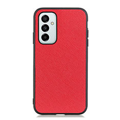 Soft Luxury Leather Snap On Case Cover B03H for Samsung Galaxy F23 5G Red