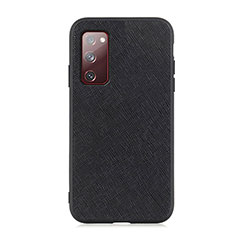 Soft Luxury Leather Snap On Case Cover B03H for Samsung Galaxy S20 FE (2022) 5G Black