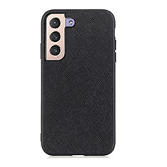 Soft Luxury Leather Snap On Case Cover B03H for Samsung Galaxy S21 5G Black