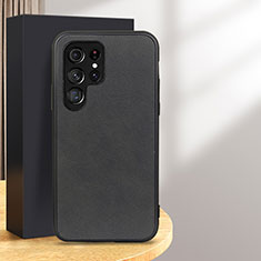 Soft Luxury Leather Snap On Case Cover B03H for Samsung Galaxy S24 Ultra 5G Black