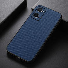 Soft Luxury Leather Snap On Case Cover B05H for Oppo A36 Blue