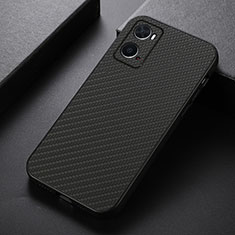 Soft Luxury Leather Snap On Case Cover B05H for Oppo A76 Black