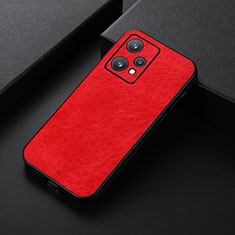 Soft Luxury Leather Snap On Case Cover B05H for Realme 9 5G Red