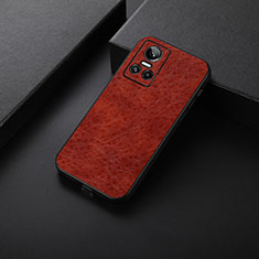 Soft Luxury Leather Snap On Case Cover B05H for Realme GT Neo3 5G Brown