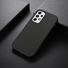 Soft Luxury Leather Snap On Case Cover B05H for Samsung Galaxy A23 5G Black