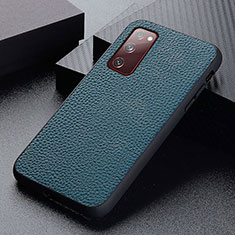 Soft Luxury Leather Snap On Case Cover B05H for Samsung Galaxy S20 FE 4G Green