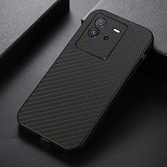 Soft Luxury Leather Snap On Case Cover B05H for Vivo iQOO Neo6 5G Black