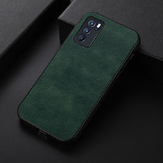 Soft Luxury Leather Snap On Case Cover B06H for Oppo Reno6 Pro 5G India Green