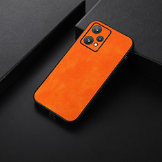Soft Luxury Leather Snap On Case Cover B06H for Realme 9 5G Orange