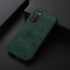 Soft Luxury Leather Snap On Case Cover B06H for Samsung Galaxy A02s Green
