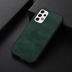 Soft Luxury Leather Snap On Case Cover B06H for Samsung Galaxy A23 5G Green