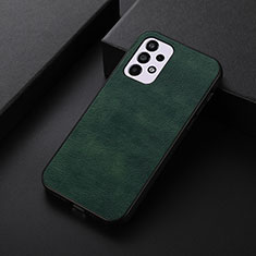 Soft Luxury Leather Snap On Case Cover B06H for Samsung Galaxy A33 5G Green