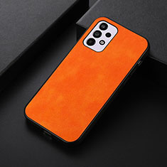 Soft Luxury Leather Snap On Case Cover B06H for Samsung Galaxy A33 5G Orange