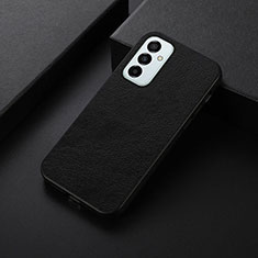 Soft Luxury Leather Snap On Case Cover B06H for Samsung Galaxy F23 5G Black