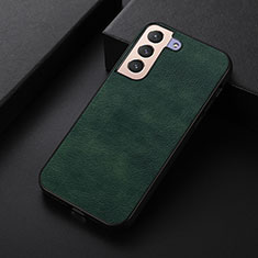 Soft Luxury Leather Snap On Case Cover B06H for Samsung Galaxy S21 5G Green