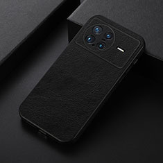 Soft Luxury Leather Snap On Case Cover B06H for Vivo X Note Black