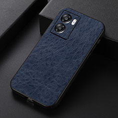 Soft Luxury Leather Snap On Case Cover B07H for OnePlus Nord N300 5G Blue