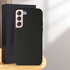 Soft Luxury Leather Snap On Case Cover B07H for Samsung Galaxy S25 5G Black