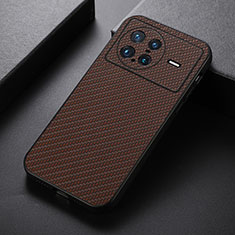 Soft Luxury Leather Snap On Case Cover B07H for Vivo X Note Brown