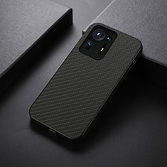 Soft Luxury Leather Snap On Case Cover B07H for Xiaomi Mi Mix 4 5G Black