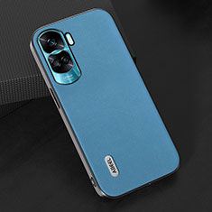 Soft Luxury Leather Snap On Case Cover BH2 for Huawei Honor 90 Lite 5G Blue