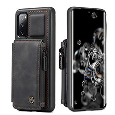 Soft Luxury Leather Snap On Case Cover C01S for Samsung Galaxy S20 Lite 5G Black