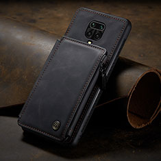 Soft Luxury Leather Snap On Case Cover C02S for Xiaomi Poco M2 Pro Black