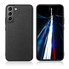 Soft Luxury Leather Snap On Case Cover C08 for Samsung Galaxy S21 5G Black