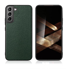 Soft Luxury Leather Snap On Case Cover C08 for Samsung Galaxy S25 5G Green