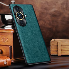 Soft Luxury Leather Snap On Case Cover DL1 for Huawei Nova 11 Pro Cyan