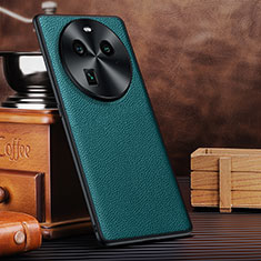 Soft Luxury Leather Snap On Case Cover DL1 for Oppo Find X6 5G Cyan