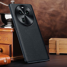 Soft Luxury Leather Snap On Case Cover DL1 for Oppo Find X6 Pro 5G Black