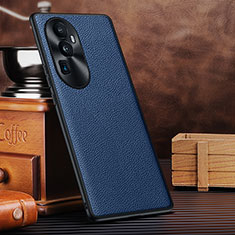 Soft Luxury Leather Snap On Case Cover DL1 for Oppo Reno10 Pro+ Plus 5G Blue
