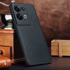Soft Luxury Leather Snap On Case Cover DL1 for Oppo Reno8 Pro 5G Black