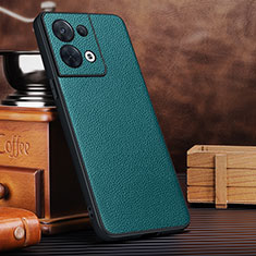 Soft Luxury Leather Snap On Case Cover DL1 for Oppo Reno9 5G Green