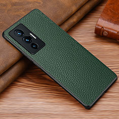 Soft Luxury Leather Snap On Case Cover DL1 for Vivo X70 5G Green