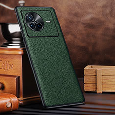 Soft Luxury Leather Snap On Case Cover DL1 for Vivo X80 5G Green