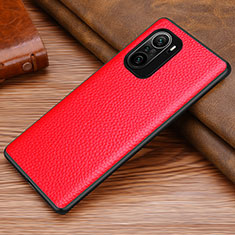 Soft Luxury Leather Snap On Case Cover DL1 for Xiaomi Mi 11i 5G Red
