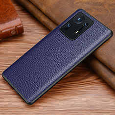 Soft Luxury Leather Snap On Case Cover DL1 for Xiaomi Mi Mix 4 5G Blue