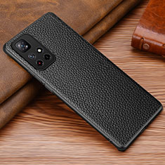 Soft Luxury Leather Snap On Case Cover DL1 for Xiaomi Poco M4 Pro 5G Black