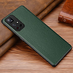 Soft Luxury Leather Snap On Case Cover DL1 for Xiaomi Redmi Note 11S 5G Green