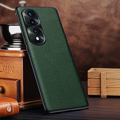 Soft Luxury Leather Snap On Case Cover DL3 for Huawei Honor 70 Pro 5G Green