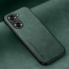 Soft Luxury Leather Snap On Case Cover DY1 for Huawei Honor 60 Pro 5G Green