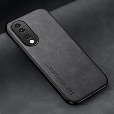 Soft Luxury Leather Snap On Case Cover DY1 for Huawei Honor 90 5G Black