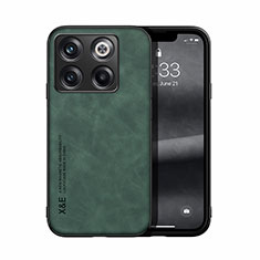 Soft Luxury Leather Snap On Case Cover DY1 for OnePlus 10T 5G Green