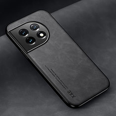 Soft Luxury Leather Snap On Case Cover DY1 for OnePlus 11R 5G Black