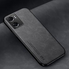 Soft Luxury Leather Snap On Case Cover DY1 for Oppo A57e Black