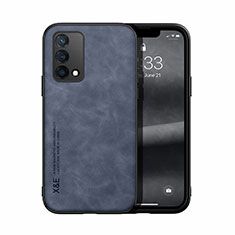 Soft Luxury Leather Snap On Case Cover DY1 for Oppo A74 4G Blue